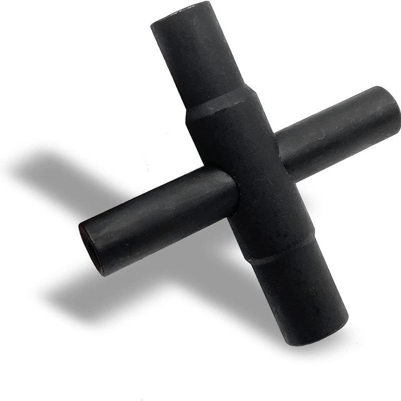 1 szt. 4-kierunkowy klucz do kurka ściennego Stalowy klucz do kurka ściennego Czarny klucz do wodomierza do zaworu kurkowego(1 szt. Czarny)