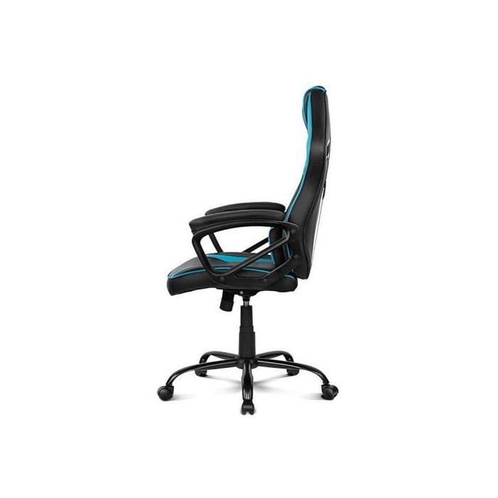Chaise De Jeu - DRIFT - DR50BL - Noir Bleu - Réglable En Hauteur - Avec Accoudoirs
