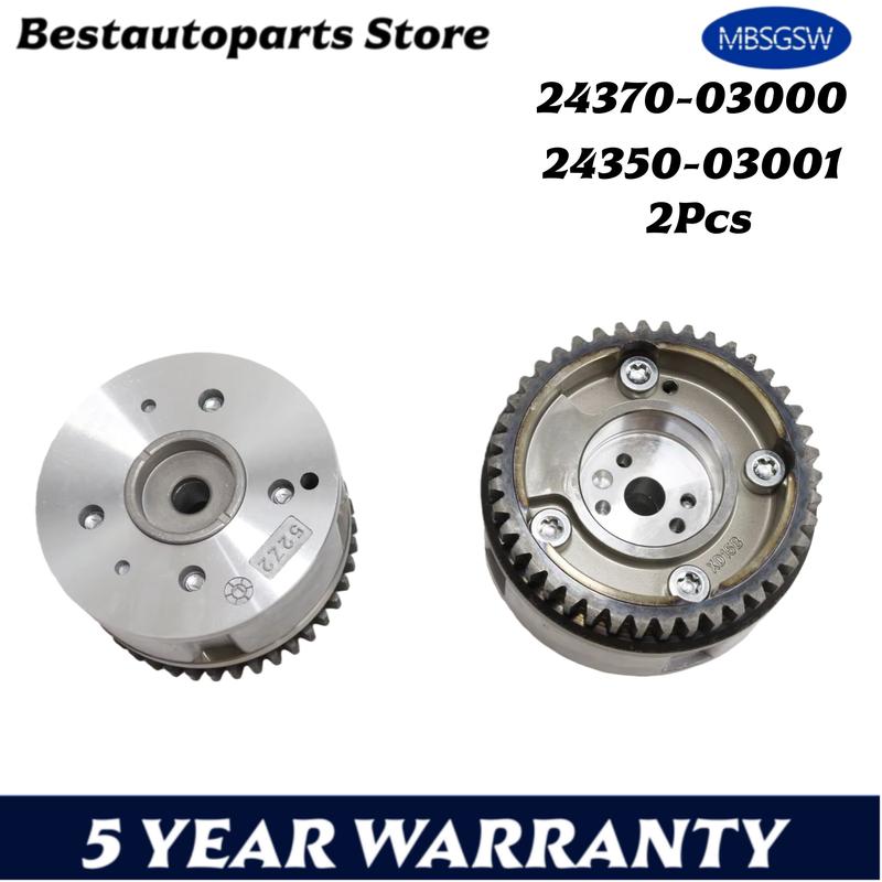2Pcs Timing Camshaft Sprocket For Hyundai Kia Picanto Morning i10 i20 Pride G4LA 1.2L 24350-03001 2435003001 24370-03000