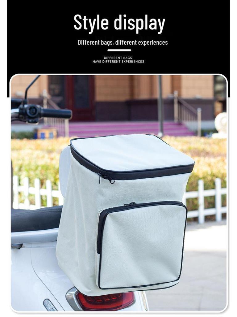 Large-Capacity Front Trunk Helmet Bag for Electric Vehicles