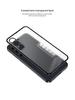 Samsung A55 Metal Frame Snap-On A15 Phone Case, Single-Sided Frosted for Samsung A35, S24FE Compatible.