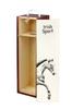 Irish Sport - Wine Box with a Horse, Alcohol Box with Graphics, Personalized Gift Box from the Art-Dog Brand