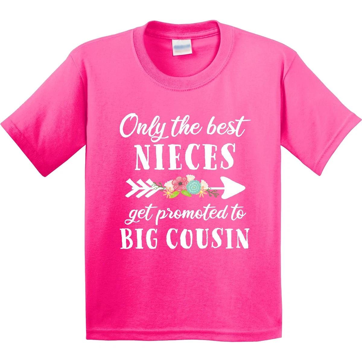 Inktastic Only The Best Nieces Get Promoted To Big Cousin Youth T-Shirt Family 100