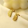 Personalized Bump Irregular Cheese Shape Earrings Women'S Niche Simple Versatile Temperament Personalized Stud Earrings