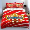 Red Soccer Team Bedding Set Bedding Duvet Cover Set Duvet Cover Pillowcases Home Decor (1 * Duvet Cover 2 * Pillowcases, Without Duvet Insert)