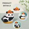 Mini Byggklossar Panda Set Micro Nano Klossar Perfekta Festfavorer för Tonåringar Söta Micro Mini Panda Byggklossar