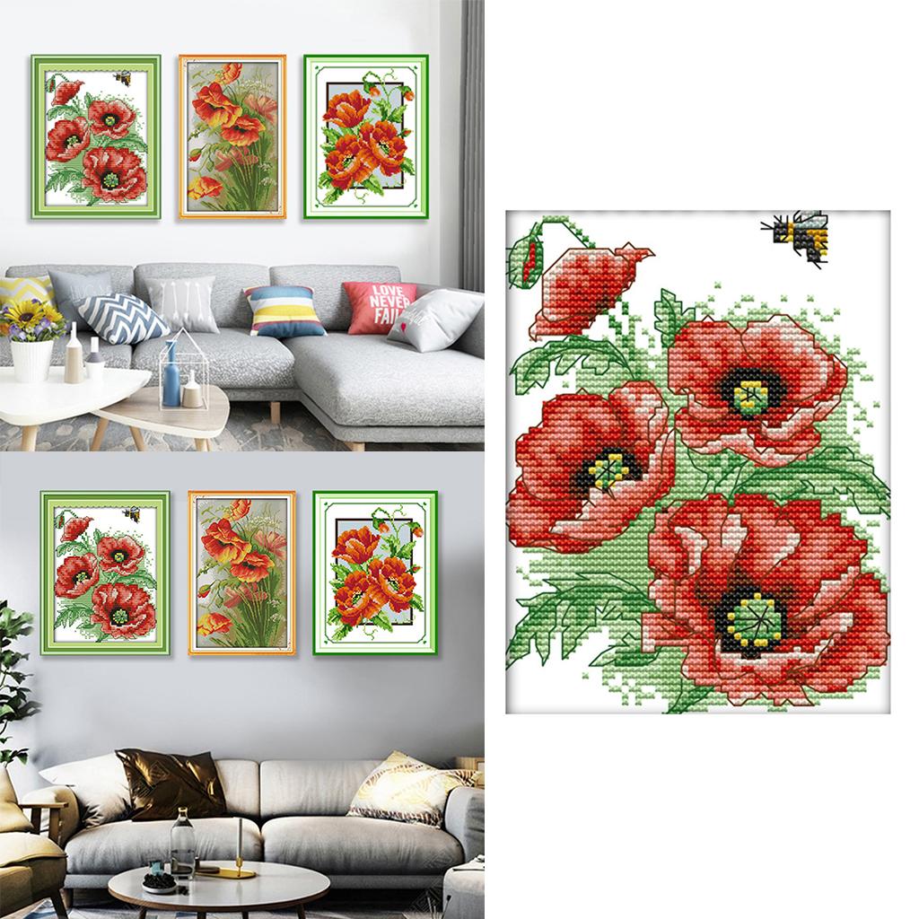 Printed Cross Stitch Kit DIY Handmade Embroidery Kits for Kids