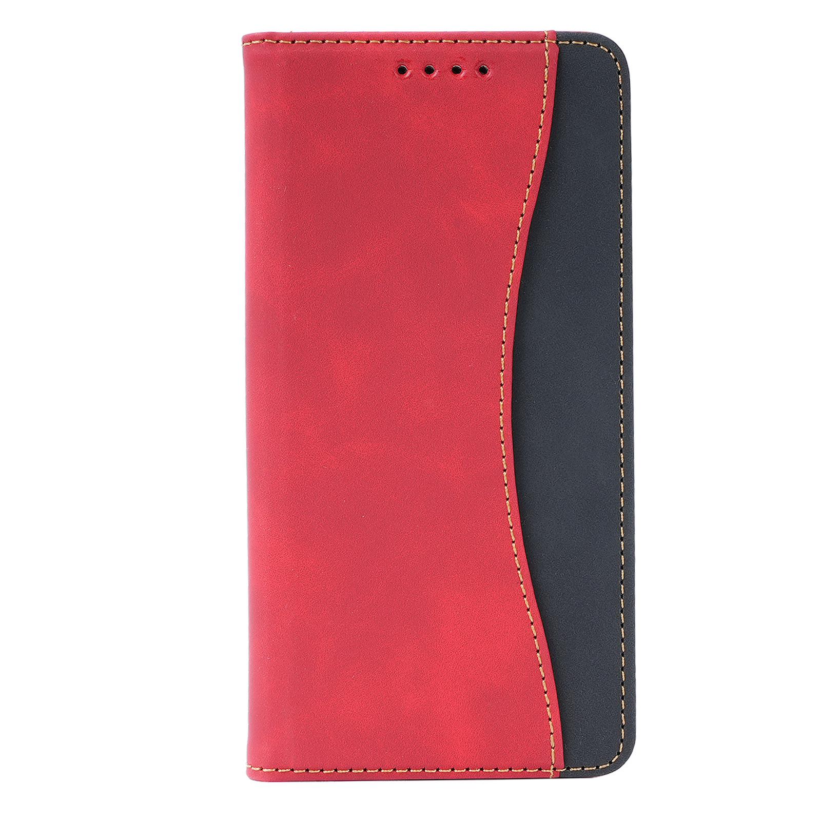 

Honor 600 Lite Magnetic Flip Cover with Card Holder and Leather Finish Honor 600 Lite красный