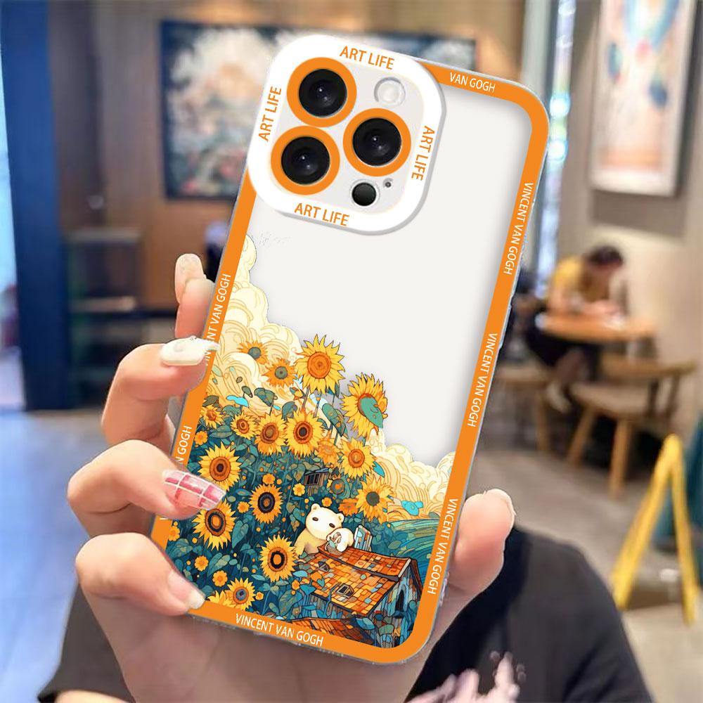 

V-Van G-Gogh Starry Night Clear Phone Case For Infinix HOT ZERO 60 50 40I 40 30 30I 20I 20S 12 11S TECNO SPARK 10 20 Case Cover HOT40(HOT40PRO)