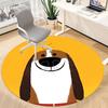 1PC Puppy Pet Office Round Area Rug,  Mat Suitable ForOffice, Under Office Chairs Bedroom Living Room Home Decor, Room Deco