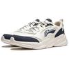 Li Ning Cloud Sea Cushioning Slip Resistant Abrasion Resistant Support Casual Shoes Men's Blue White AGCT427-4