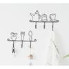 1pc  Iron Kettle Wall Hook Ins Simple Key Rack Nordic Coat Hooks Black Hat Hanger for Home Decorate