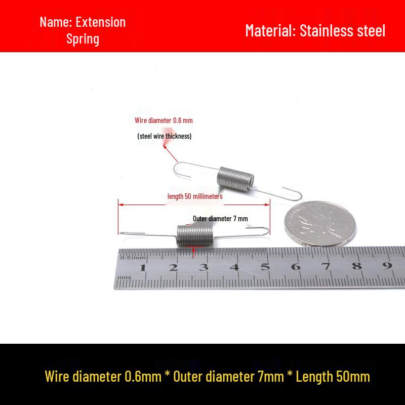 Stainless Steel Spring Hook for Microwave Oven Handle, Wire Diameter 0.6/0.7