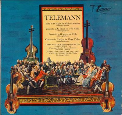 LP Record ERNST WALLFISCH , ULRICH KOCH , SUS - Suite For Viola Da Gamba / Concerti TV34288 Turnabout US Classical Used