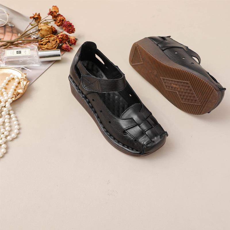 Retro Odinės Rankų darbo Platforminiai Šokių Sandalai Moterims (Pavasaris Vasara)