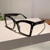 Vintage Square Glasses Frames Women Stylish Oversized Non-prescription Eyeglasses  Ins Trendy Brand Design Eyewear