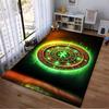 Mystic Rune Circle Design Rug Non-slip rug suitable for living room and bedroom sofas