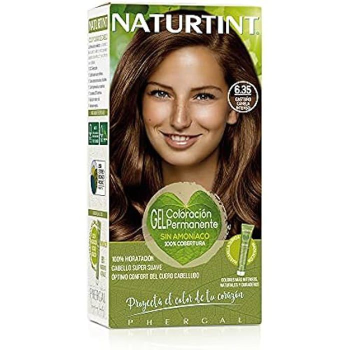 Coloration - NATURTINT - 6,35 Châtaigne à Cannelle Intense - Sans Ammoniaque - 100% Cheveux Gris - Crème