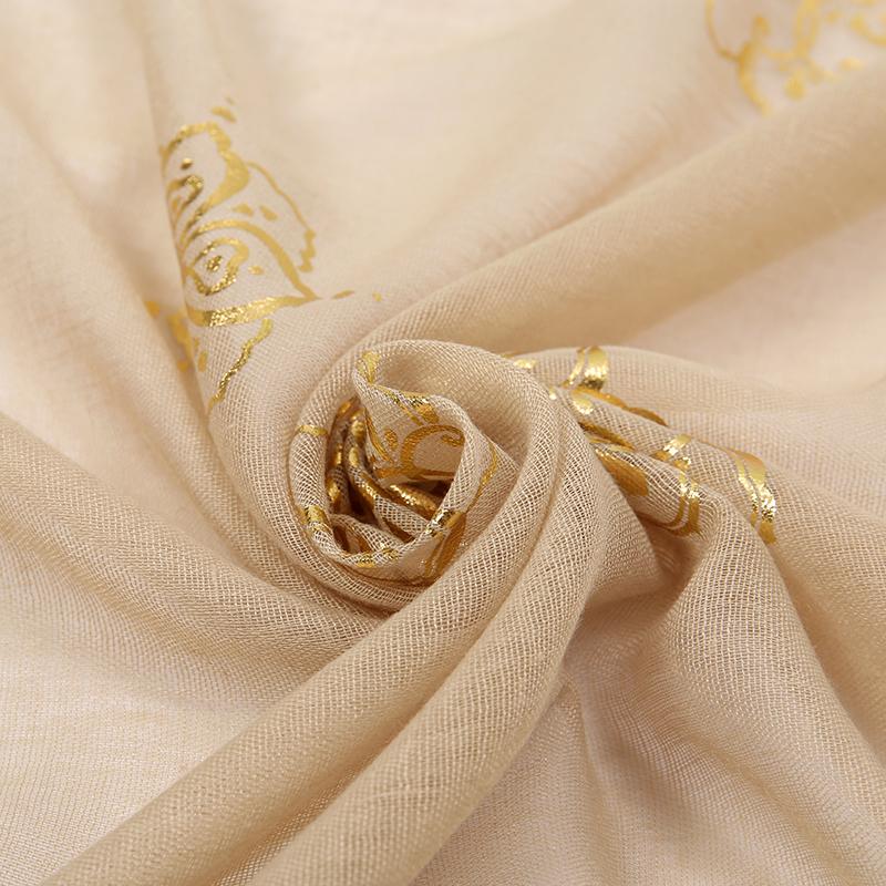 New Print Gltter Hijabs Scarf For Women Muslim Shimmer Cotton Scarf For Muslim Women Islam Abaya Shiny Shawl Wrap Headscarf
