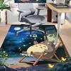 1 stuks Nachtelijke Totoro Ontspanningskleed voor Speelkamer Slaapkamer Woonkamer Bank Huisdecoratie, Kinder Spelplek Kleed Antislip Vloermat Y7298