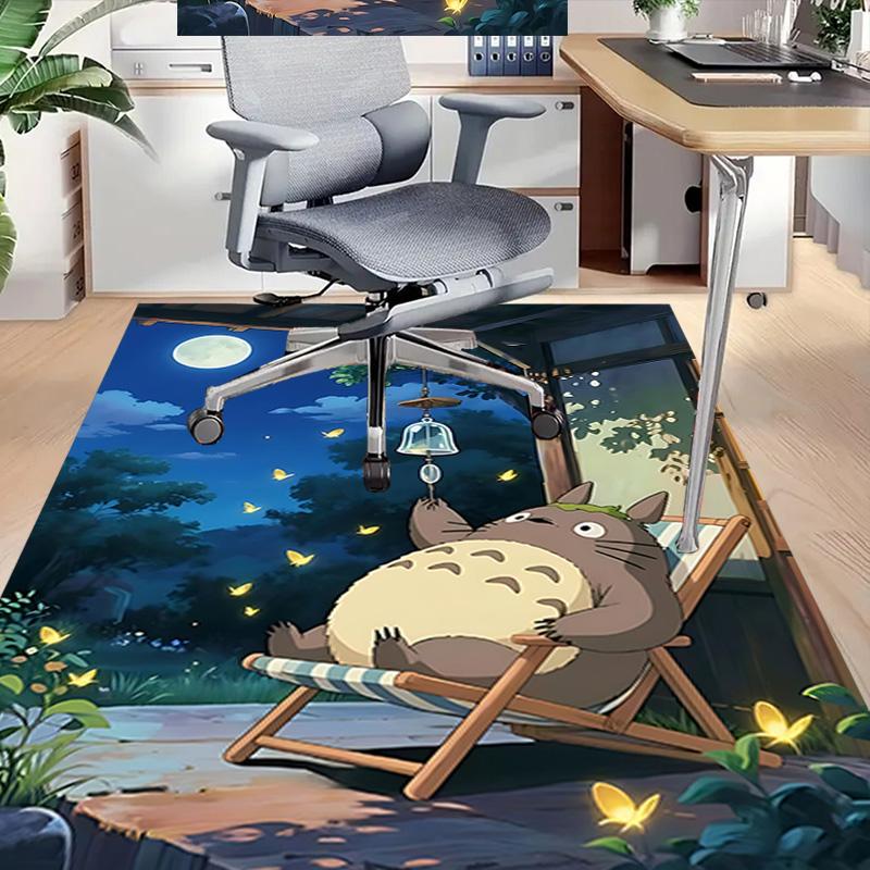 1 stuks Nachtelijke Totoro Ontspanningskleed voor Speelkamer Slaapkamer Woonkamer Bank Huisdecoratie, Kinder Spelplek Kleed Antislip Vloermat Y7298
