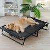 Elevated Dog Bed Large Dogs No Assembly Breathable Mesh Washable Cover All Season Indoor Pet Cot