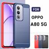 Pro OPPO A80 5G Pouzdro Pro OPPO A80 5G kryt Funda kartáčovaný TPU gumový kryt na telefon nárazuvzdorný ochranný zadní kryt pro OPPO A80 5G