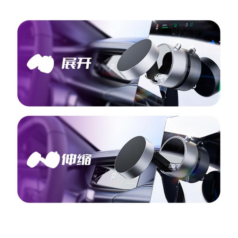 Universal Car Phone Holder With Vacuum Suction Magnetic Mount Glass Tile Smooth Surfaces Rotation Adjustable