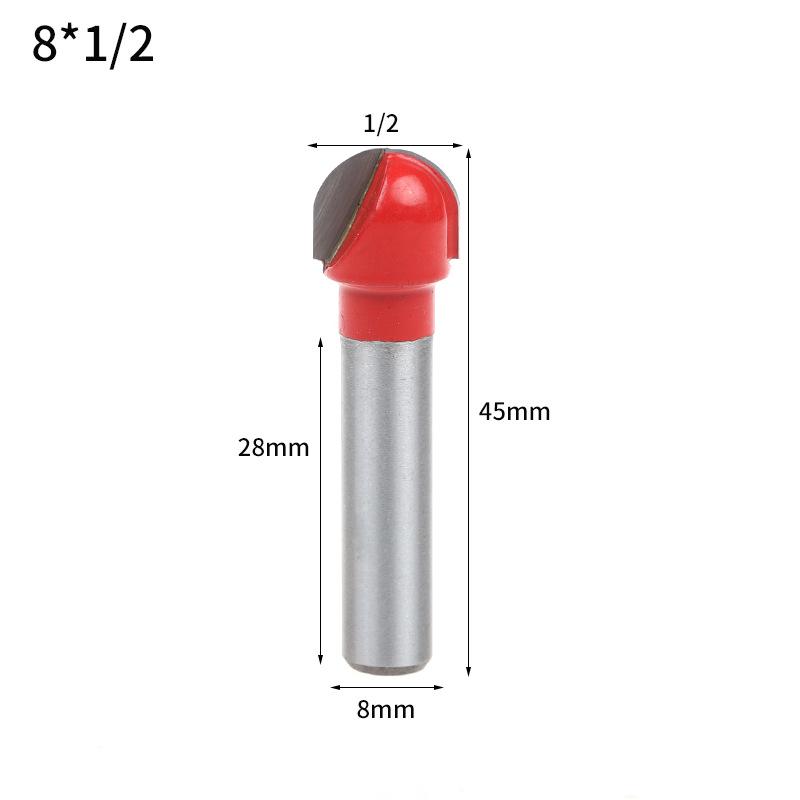 8mm Woodworking Trimmer Set: Double-Edged, Round Bottom, V-Shaped, Slotted, and Keyhole Engraving Knives