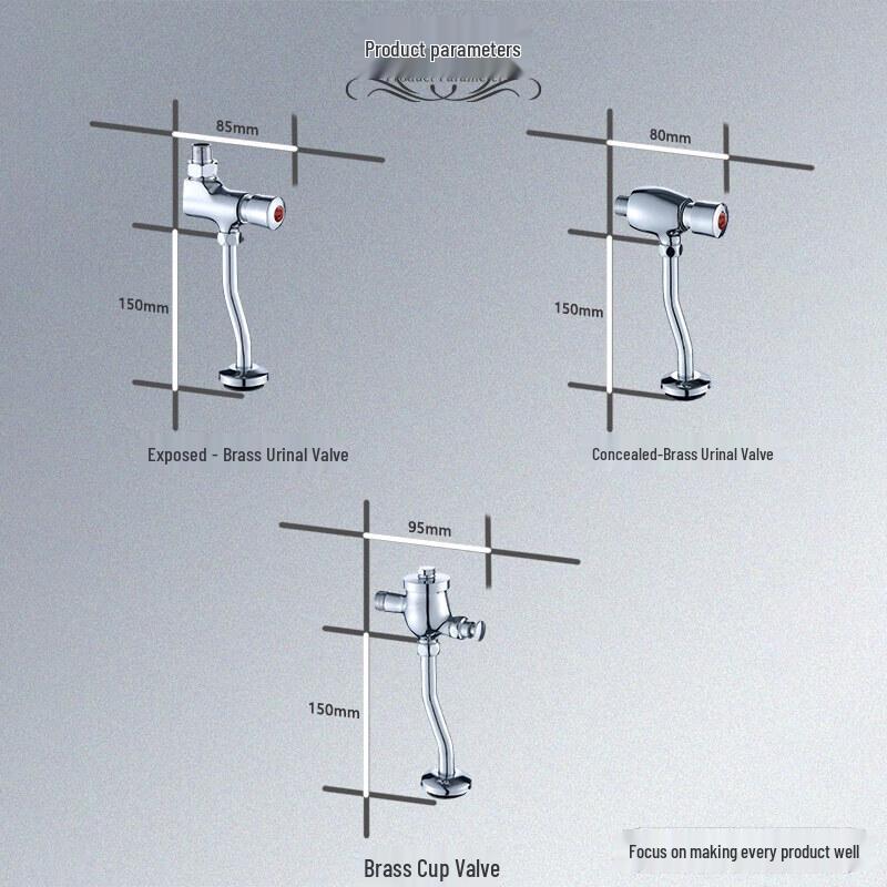 Urinal Manual Press Flush Valve