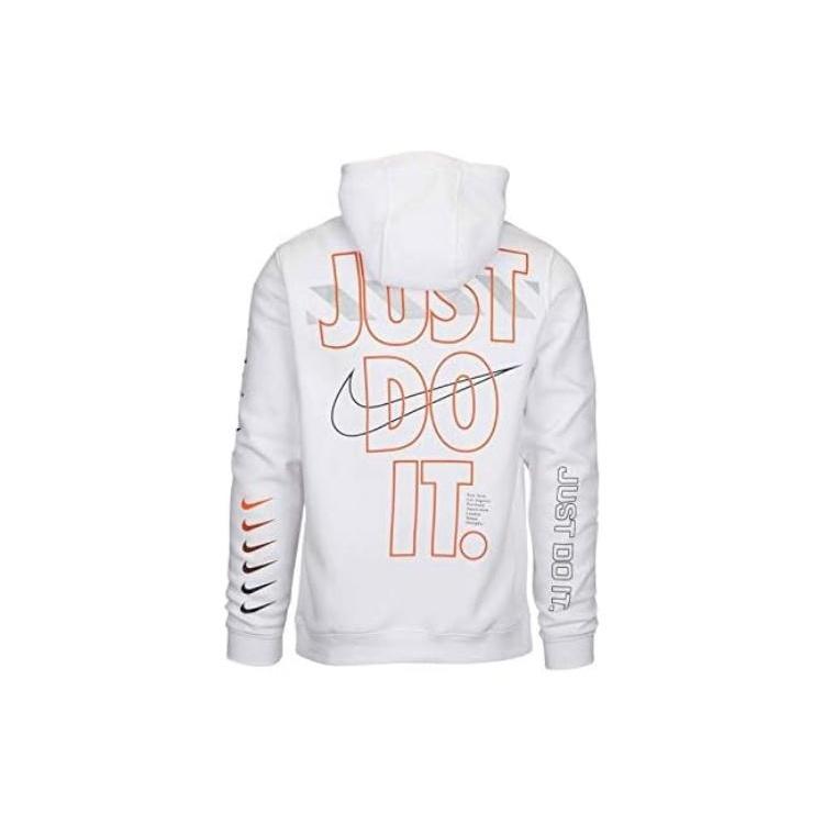 Nike Sweatshirts Men's White Hooded Moderate Other AV5905-100