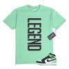 1 Green Glow Mint White Black High T Shirt Match LEGEND
