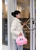 Kirby Star Handbag: Cute Cartoon Plush Bag for Girls, Versatile for Shopping, Sundries, or Cosmetics