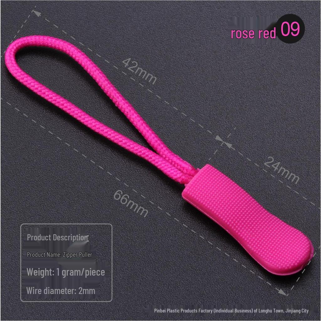 Black Caterpillar Zipper Pull: Popular Luggage Tail Rope Cord