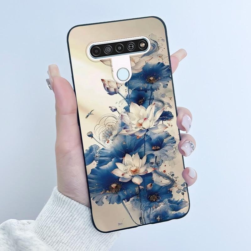 Luxury Cute Cool Boys Girls Case For LG K61 Q61 Q70 Phone Case Black Matte Soft Silicone Back Cover Protective TPU Bumper Shell