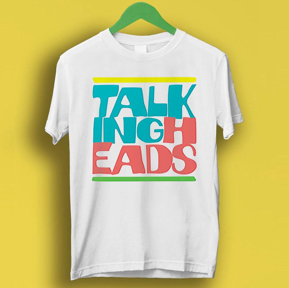 Talking Heads Retro 80s Typography Design Music Retro Cool Tee T Shirt P4072