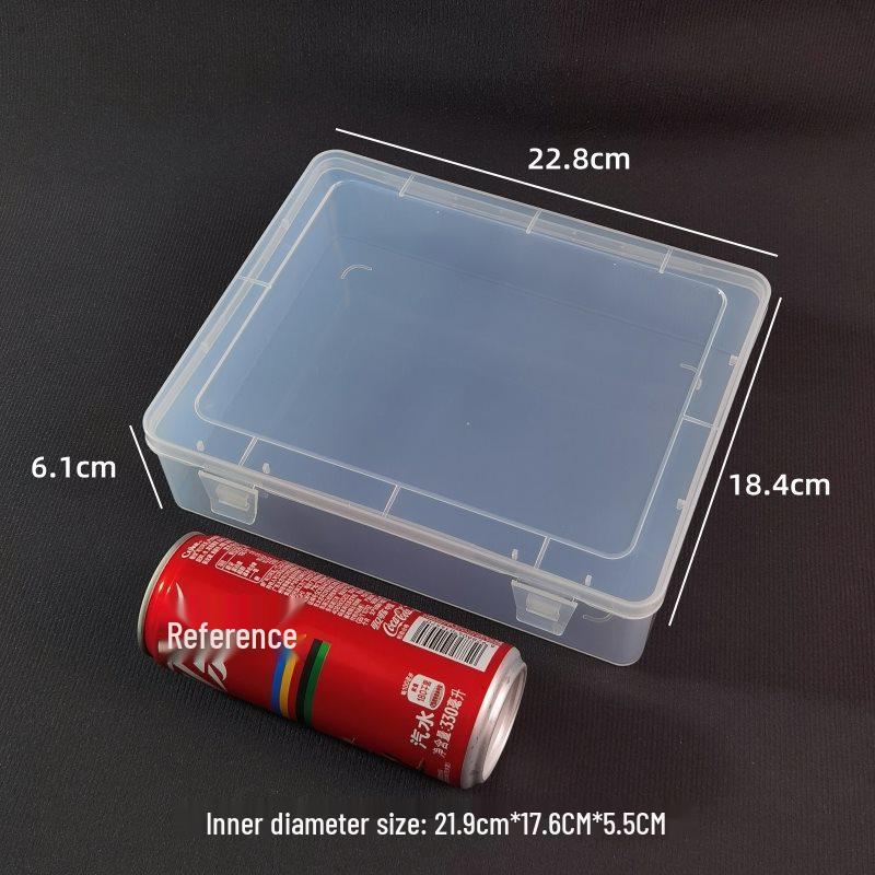 Transparent Rectangular Craft & Storage Box - Small Parts Organizer