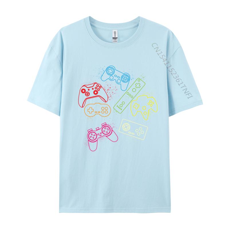 Gaming Controllers Video Games Gamers TShirts Hip Hop Leisure Tees Hip Hop Cotton Unisexs Top TShirts