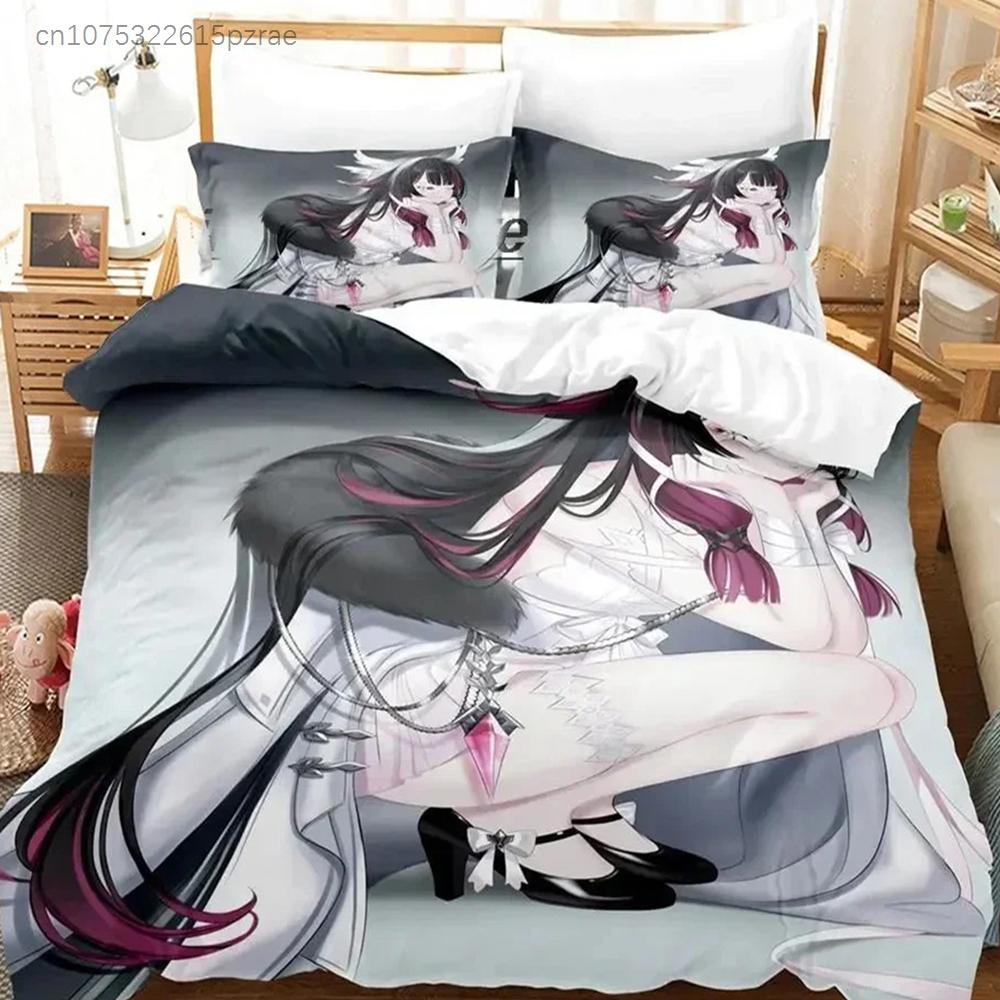 Genshin Impact Columbina Bedding Set For Bedroom Soft Modern Bedspreads Comefortable Kids Duvet Cover Quilt Cover And Pillowcase