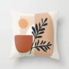 Modern Abstract Pink Brown Geometric  Pillowscase Fashion Decorative Pillows Cover Livingroom Sofa Cushions Cover 45*45cm