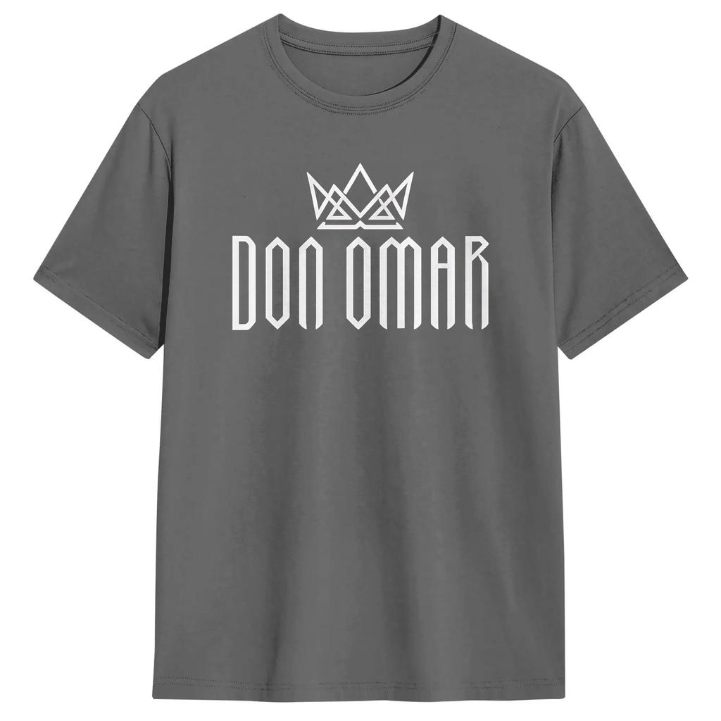 Unisexs Rapper Don Omar T Shirts The Last King Tour 2026 Cotton Clothes Leisure Short Sleeve Round Neck Tees Big Size TShirt