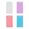 Yousheng 4Pcs Erasable Memo Board for ID Badges Vertical Orientation Reusable Silicone Writing Pad with Lanyard Hole Waterproof Note Taking Board for