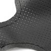 DIY Black Leather Steering Wheel Cover For Isuzu D-Max MU-X 2013 2014 2015 2016