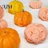 Zement Kürbisform DIY Kerze Silikon für Halloween, Handgemachte Duftkerzen Form, Harzguss Bastelarbeiten Gips Ton Epoxid