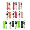 3Pcs/Set Rope Tensioner with Cord Carabiner Outdoor Backpacking Hiking Camping Guyline Cord Adjuster Aluminum Alloy Self-Locking Rope Tightener