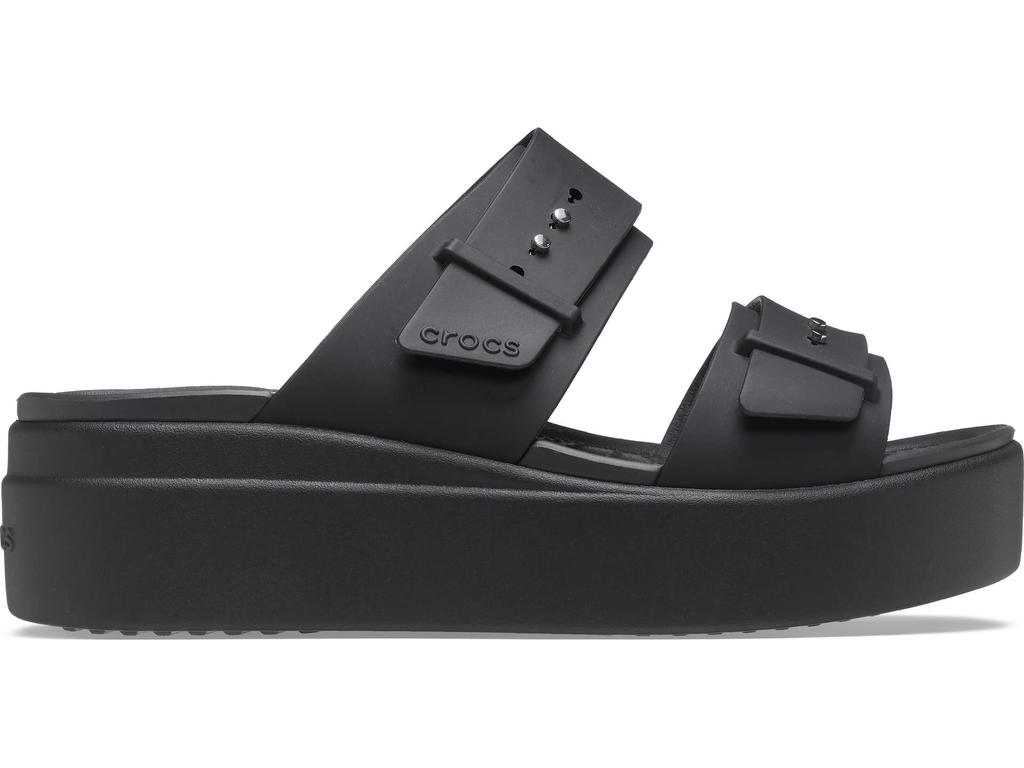 Crocs Brooklyn Sandals Low Wedge Black 23cm Women's Women's