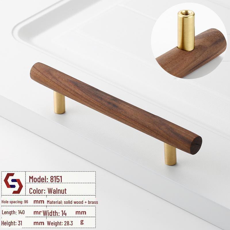 

Новая ручка для двери шкафа из цельного дерева в китайском стиле, ручка для ящика шкафа из ореха и бука