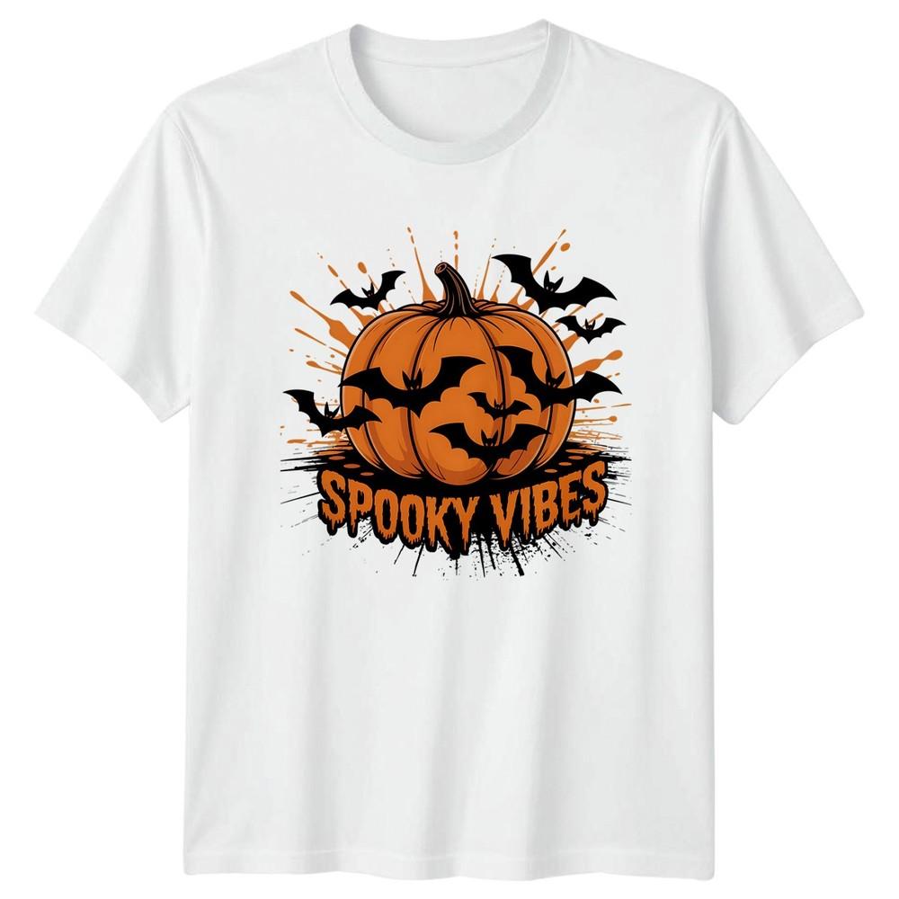 Spooky Vibes TShirt Halloween Autumn Fall Gift For Him And Her S
