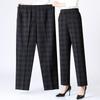 Pantaloni de damă Primăvară Toamnă Elastici Talie înaltă Pantaloni drepți Mamă Iarnă Pantaloni călduroși din lână