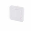 Interrupteur Double Sans Fil - DiO - 5451 - Blanc - Compatible DiO 1.0 - Installation Facile